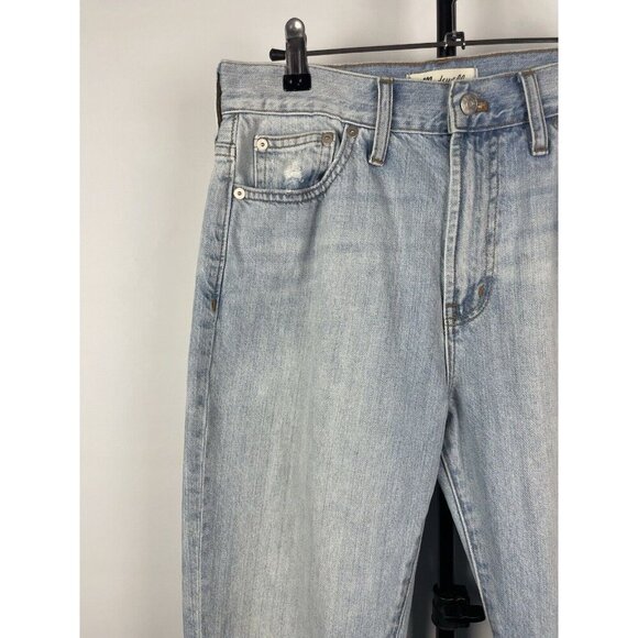 Madewell Light Blue Wash The Perfect Summer Straight Leg Denim Jean Size 28 - Picture 2 of 11